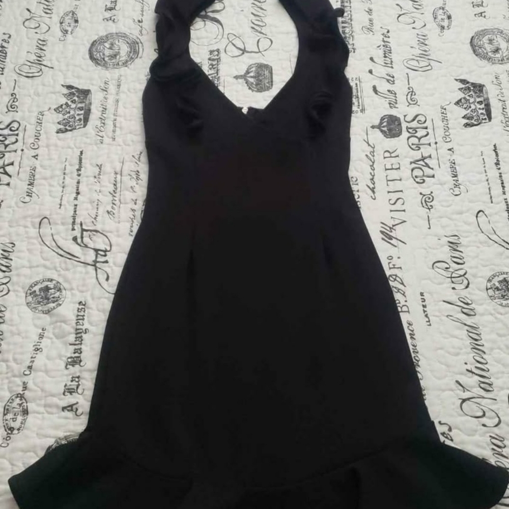 Hello Molly Black Sheath Fit & Flare Cocktail Dress